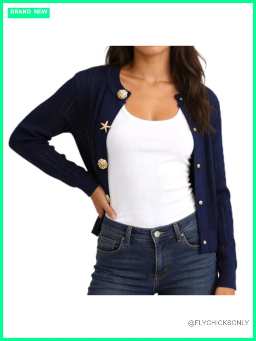 Ribbed Knit Button-Down Cardigan Long Sleeve Collared Liteweight Sweater